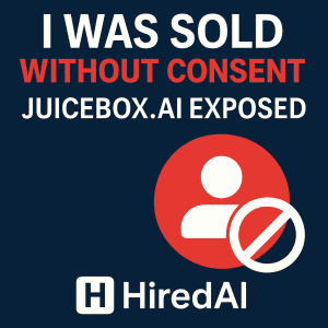 ???? “I Was Sold Without Consent” — HiredAI Founder Exposes Juicebox.ai for Monetizing Millions of Professional Profiles Using Public Data Loophole