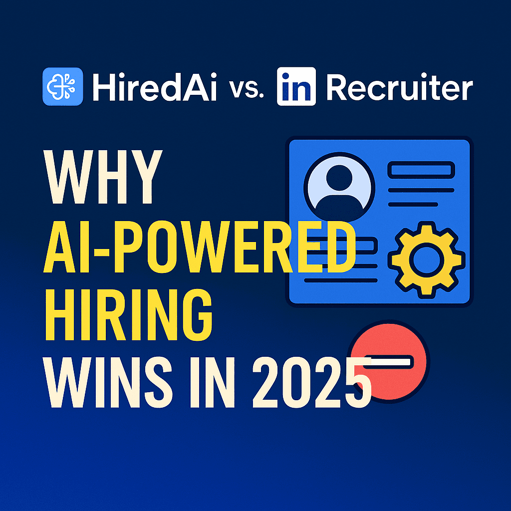 HiredAi vs. LinkedIn Recruiter: Why AI-Powered Hiring Wins in 2025