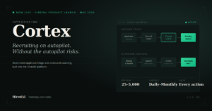 HiredAI Launches Cortex, a Recruiting Automation Engine That Triages Applicants and Sources Candidates on Autopilot